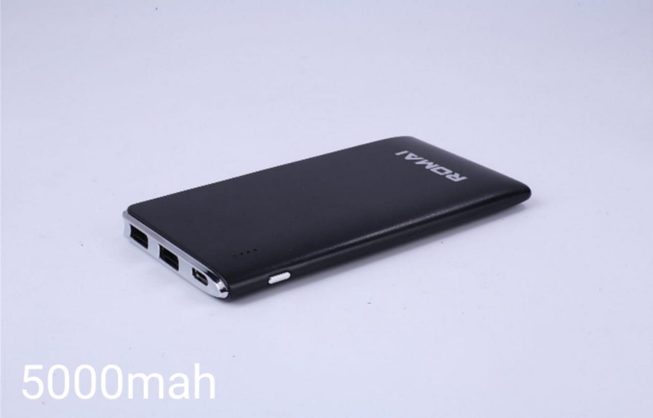 Romai 10000 Mah Power bank  (Black)