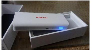Romai 10000 Mah Power bank ( White )