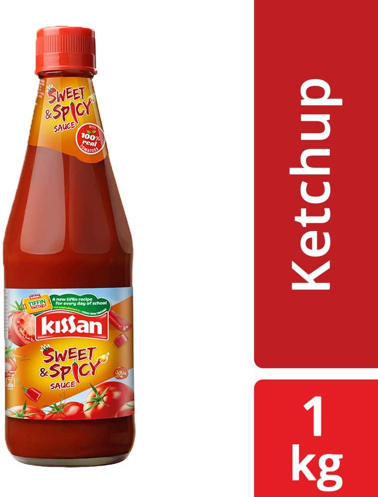 Kissan Sweet and Spicy Ketchup, 1000g