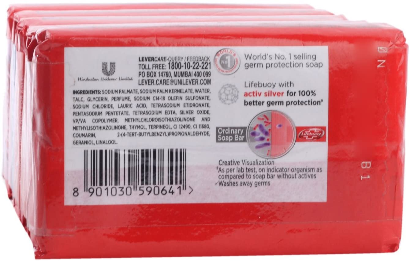 Lifebuoy Soap – Total, 4x125g Pack
