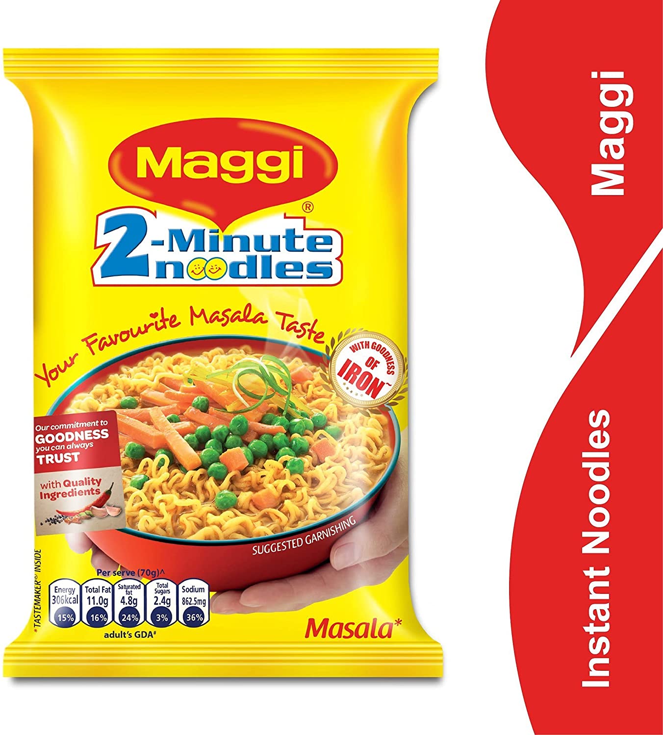Maggi 2-Minute Instant Noodles – Masala, 70g