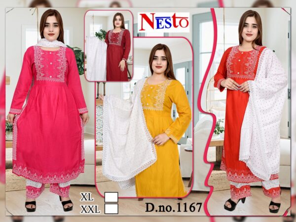 Vastraas Unique Women's Reyon Semi Stitched Anarkali Plazzo Suit