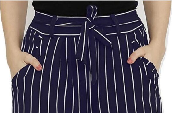 Smart Plazzo( Pack of 2) Regular Fit Women Black & Navy Rayon Trousers