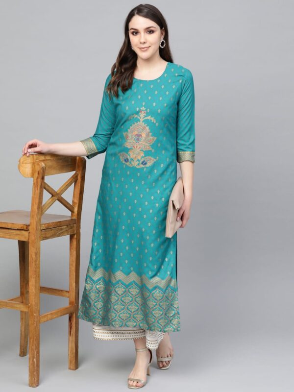 Vastraas Women Kurta and Palazzo Set Printed