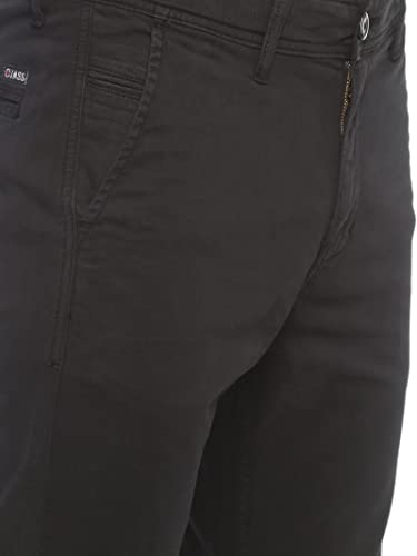 Vastraas Black Slim Fit Men Cotton Lycra Blend Trousers