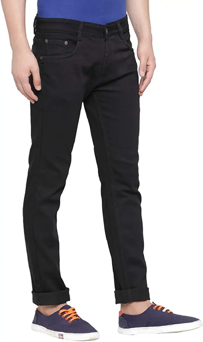Vastraas Black Drill Denim Jeans Fit Boys Trousers