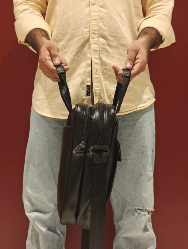 Yamaleko Crossbody Bag for Men Chest Bag for Ipad/Tablet Travel Office Business Messenger Shoulder Bag