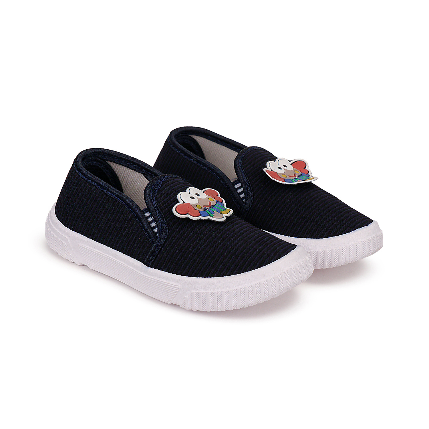 Libero Footwear kids canvas loafer Shoes Sole-PVC 2 TO 5 YEARS KIDS 3 COLOUR(NAVY/RED/L.GREY))