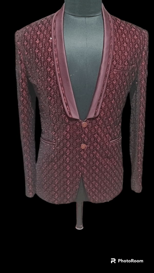 Mens blazer self printed